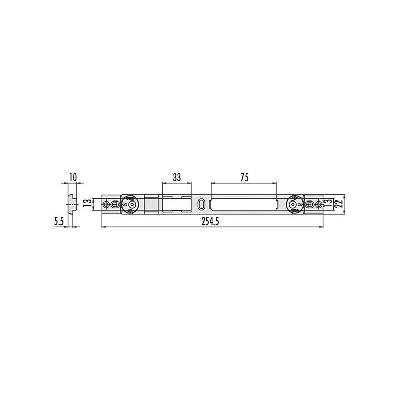 Cisa 06463.82.0 adjustable striking plate (ex 06463.32)