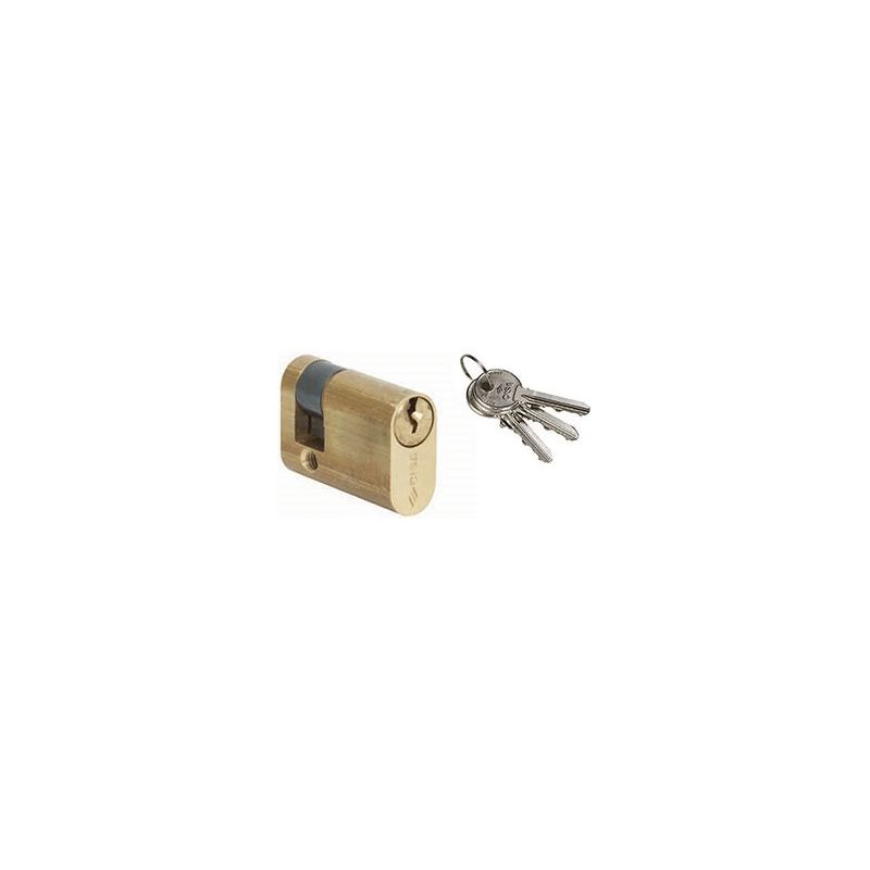 Half Oval cylinder Cisa 08220.2 brass