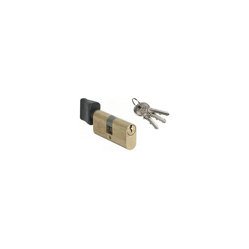 Cilindro ovale con pomolo Cisa 08230 ottone Cilindro ovale con pomolo Cisa 08230 ottone