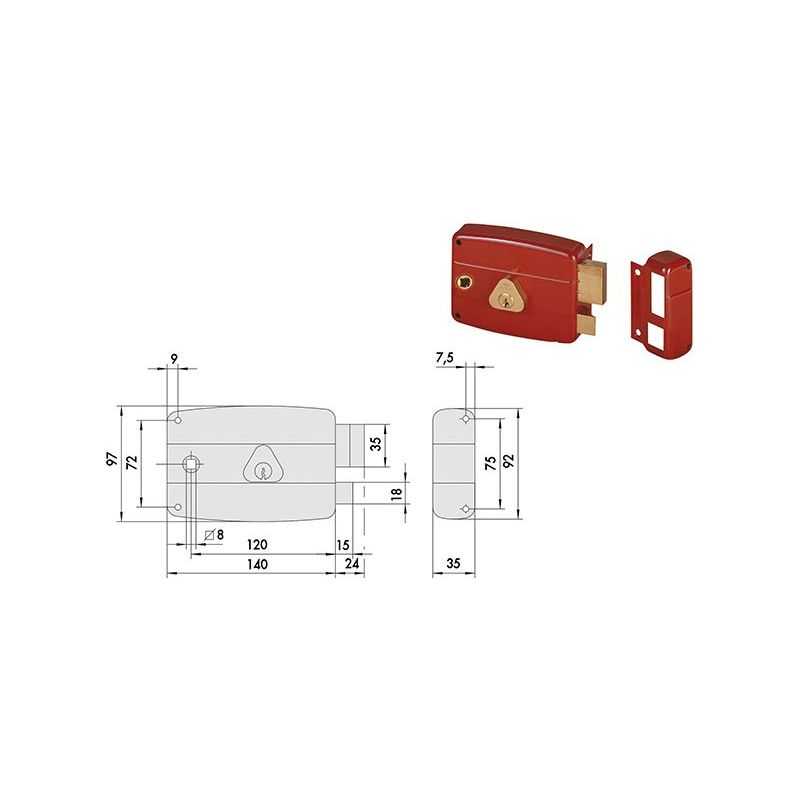 Cisa 50171 lock to apply for wooden doors