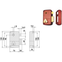 Cisa 50211 lock to apply for wooden doors