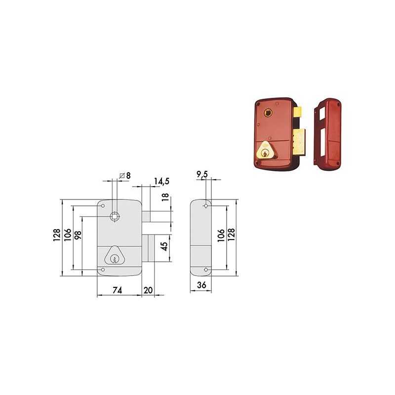 Cisa 50211 lock to apply for wooden doors