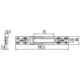 CISA 06465.57.0 adjustable striking plate