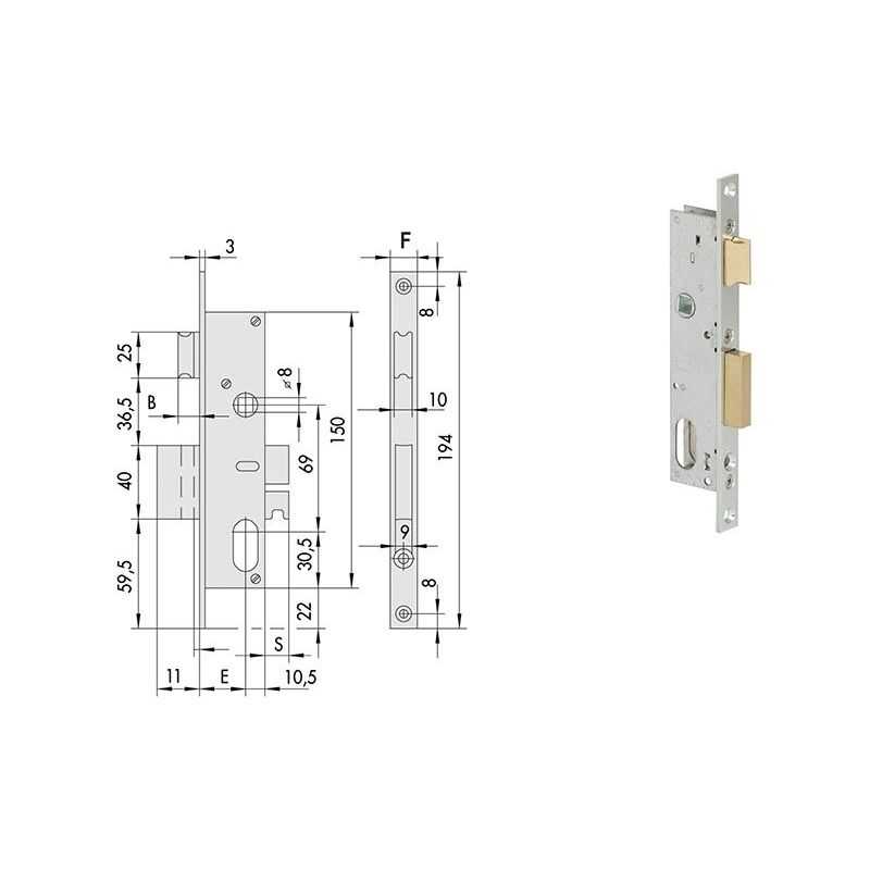 Cisa 44221 lock threading for upright