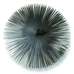 Round steel chimney brush with M12 connection