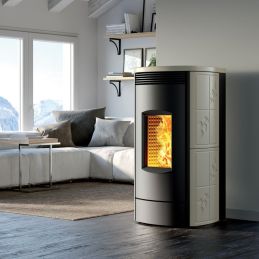 Thermo pellet stove Caminetti Montegrappa ALPINA MW EVO