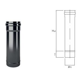 Tubo da 1 metro DTT1 in Acciaio smaltato nero DESIGN TECH per