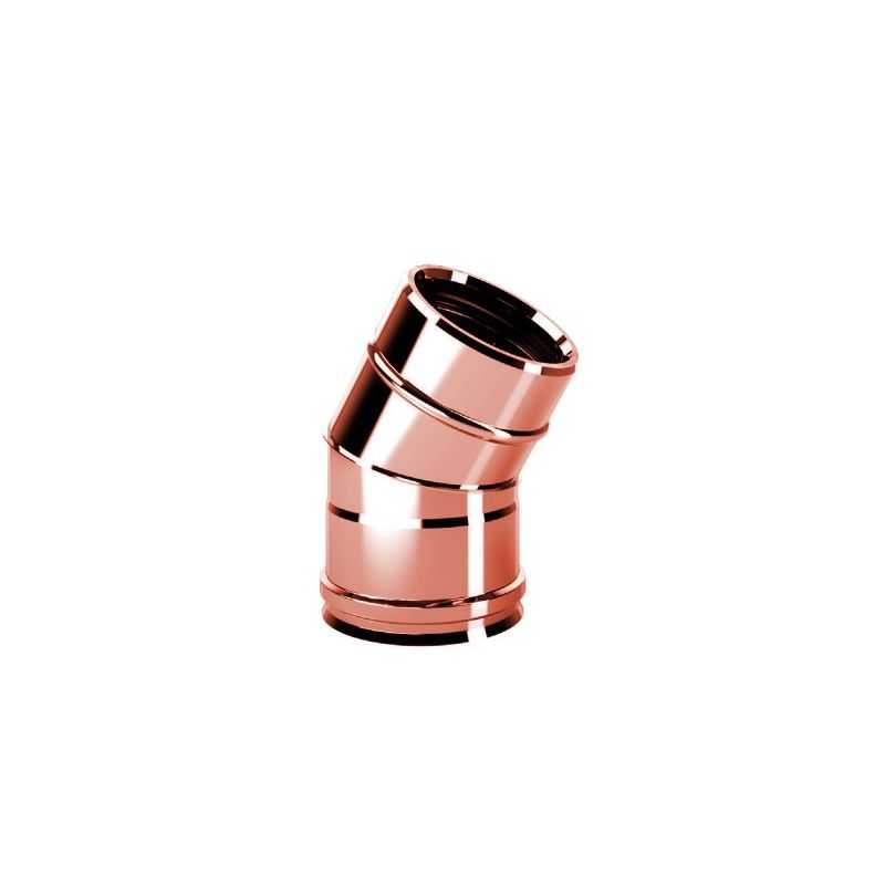 Curve 30 ° R1C3 ISO10 COPPER Double wall flue