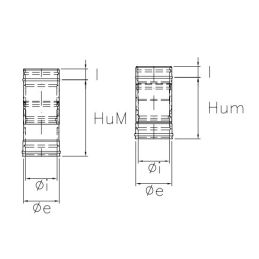 Telescopic tube R1ET ISO10 COPPER Double wall flue