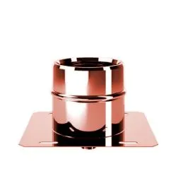 Piastra base con scarico centrale R1PPC ISO10 RAME Canna