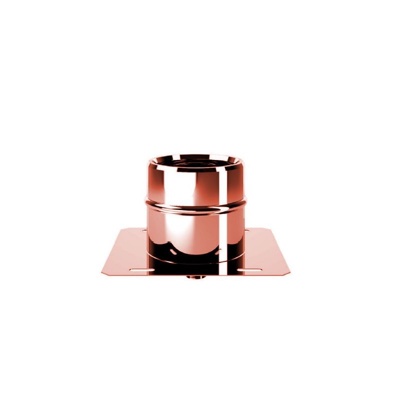 Base plate with central drain R1PPC ISO10 COPPER Double wall