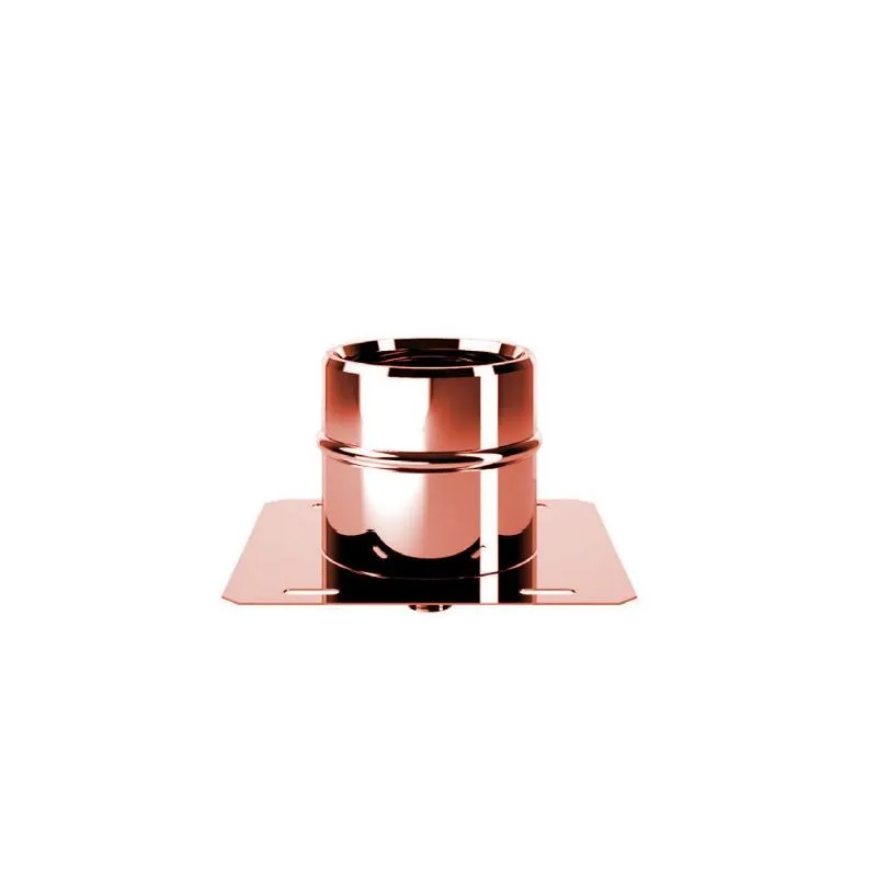 Base plate with central drain R1PPC ISO10 COPPER Double wall