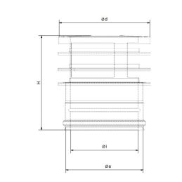 Ring terminal cap R1TLN ISO10 COPPER Double wall flue