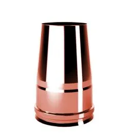 Truncated conical hat R1TO ISO10 COPPER Double wall flue