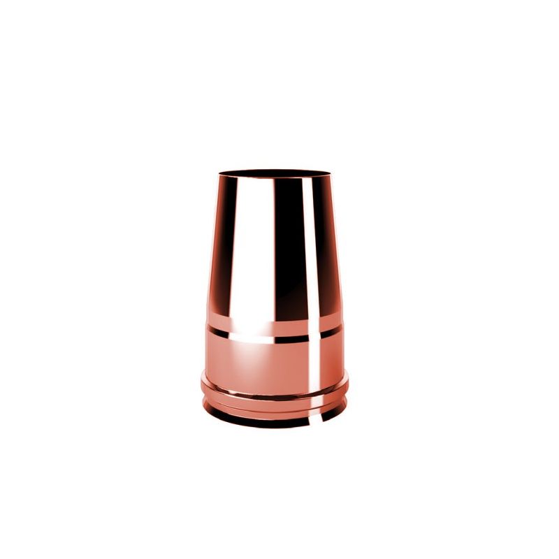 Truncated conical hat R1TO ISO10 COPPER Double wall flue