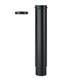 Tubo telescopico SPET DESIGN PELLET in acciaio 1,2mm nero opaco