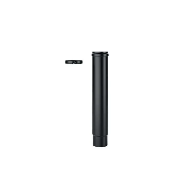 Tubo telescopico SPET DESIGN PELLET in acciaio 1,2mm nero opaco Tubo telescopico SPET DESIGN PELLET in acciaio 1,2mm nero opaco