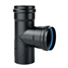 Raccordo a T 90° con ispezione SPT9FI DESIGN PELLET in acciaio