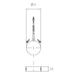 Collar with plug for pellet stove pipes SPCM DESIGN De Marinis