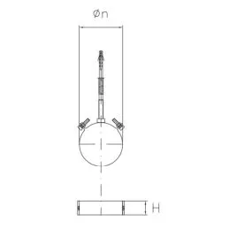 Collar with plug for pellet stove pipes SPCM DESIGN De Marinis