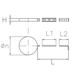 Staffa murale per tubi stufe pellet SPSM DESIGN De Marinis