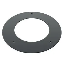 Rosone copriforo ellittico 45° SPRS45E DESIGN PELLET in acciaio