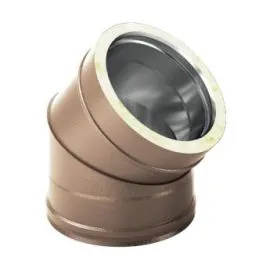 30 ° bend K2C4 ISO25 RUSTY Double wall flue