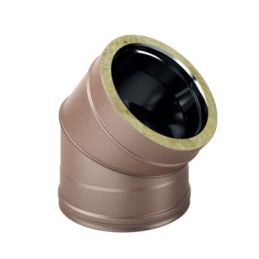 45 ° bend K2C4 ISO25 RUSTY Double wall flue