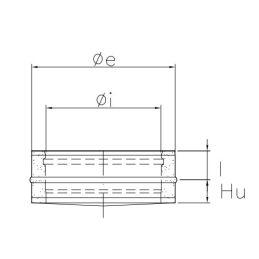 Blind plug for double wall flue ISO25 RUSTY De Marinis