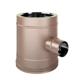 Reduced single wall 90 ° T pipe diam. 80mm K2TR ISO25 RUSTY