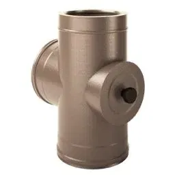 Double wall flue pipe T 90 gradi ISO25 RUSTY De Marinis