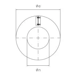 Rosette cover KCOFO RUSTY Double wall flue