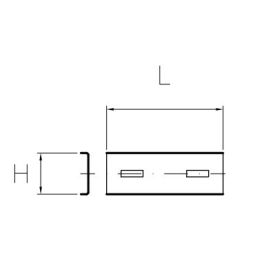 Flue - Extension for rules wall bracket. Copper (H50)