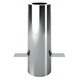 PASS-THROUGH element for passage of stainless steel chimney roof