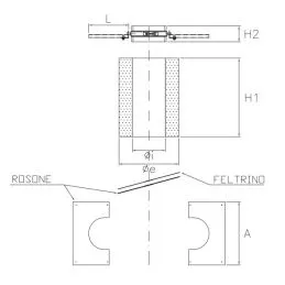Flue pipe - FirePASS 500 element for stainless steel roof