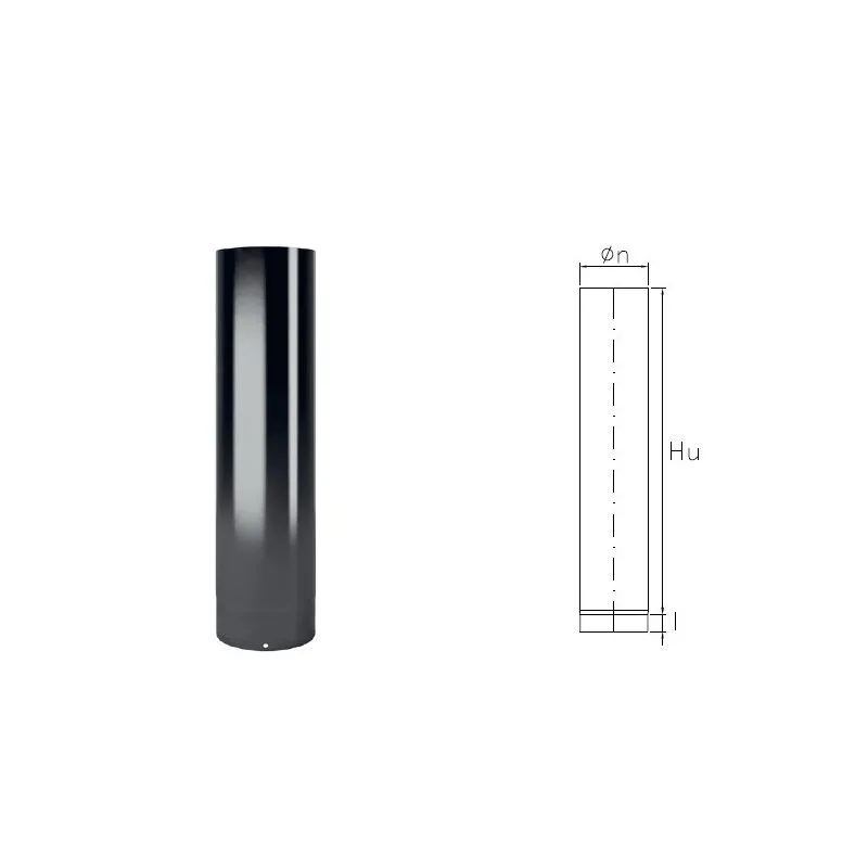 1 meter DWT1 hose in black enamelled steel DESIGN WOOD for wood 1 meter DWT1 hose in black enamelled steel DESIGN WOOD for wood