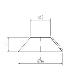 Flue flashing for stainless steel roof passage element