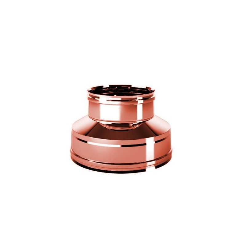 Double-mono junction R5RCU ISO50 Copper Double wall flue