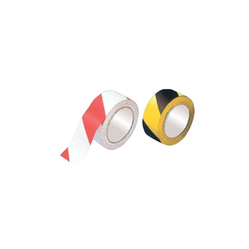 White/red or black/yellow adhesive signaling tape h 75mm