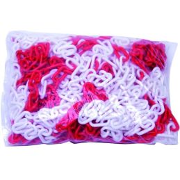 Two-tone white/red plastic chain 6X20X30 (mt.25)