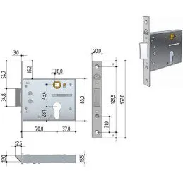 PREFER 5511 mortise lock for band