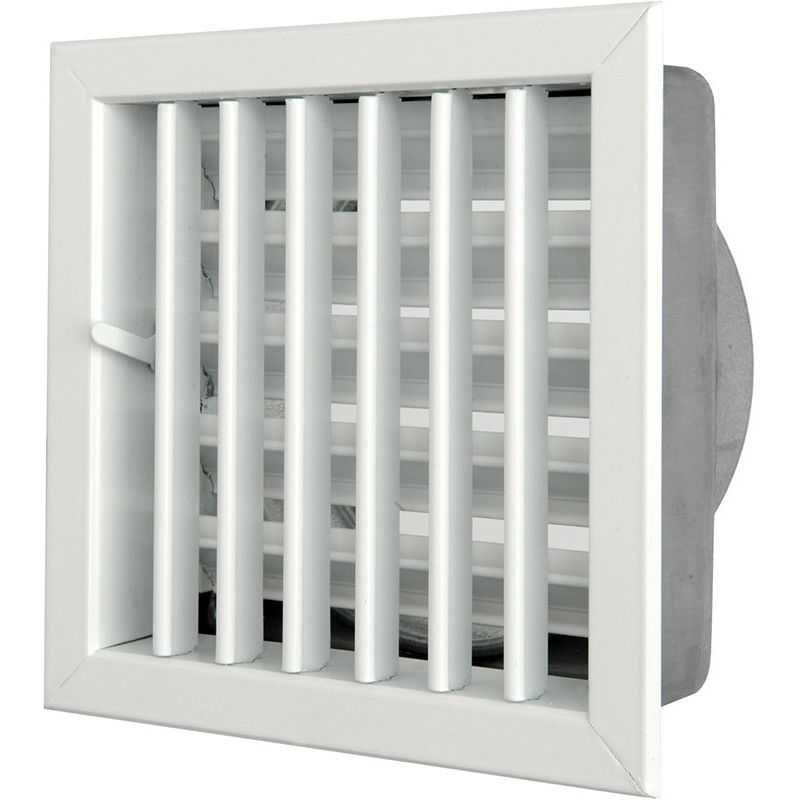 Bocchetta ventilazione per camini in alluminio BIANCO 180x180