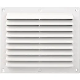 Rectangular plastic ventilation grill