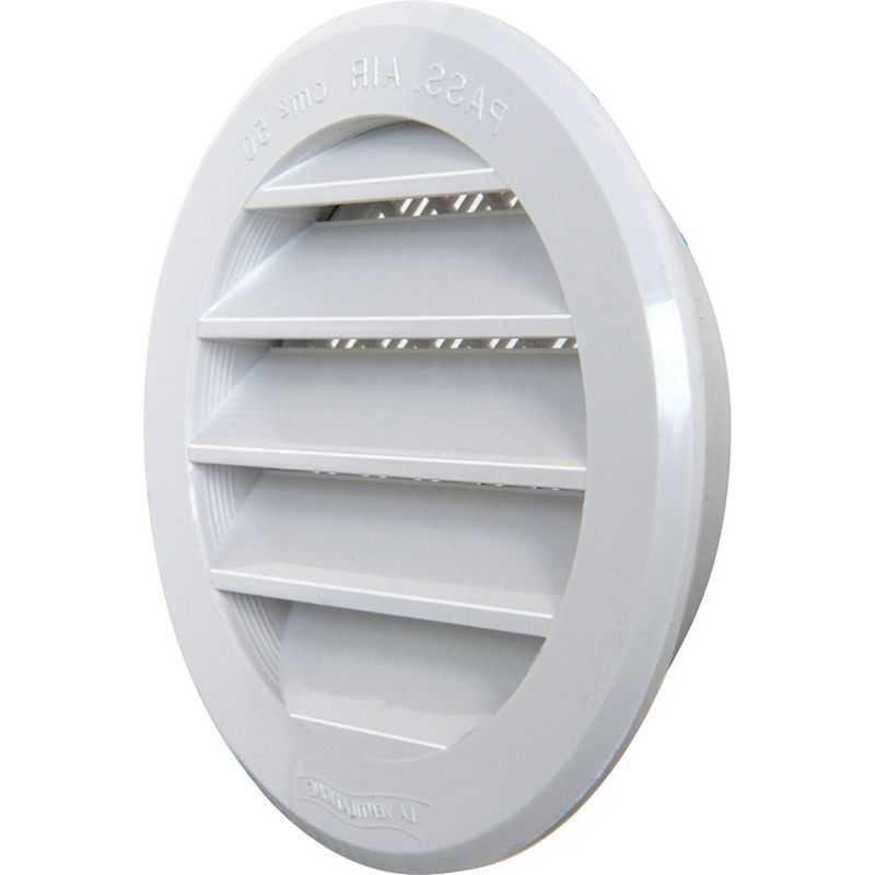 Round plastic built-in ventilation grille