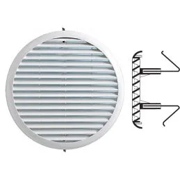 Griglia ventilazione tonda in plastica
