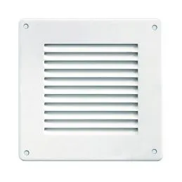 Griglia ventilazione in lamiera 140x140 bianco
