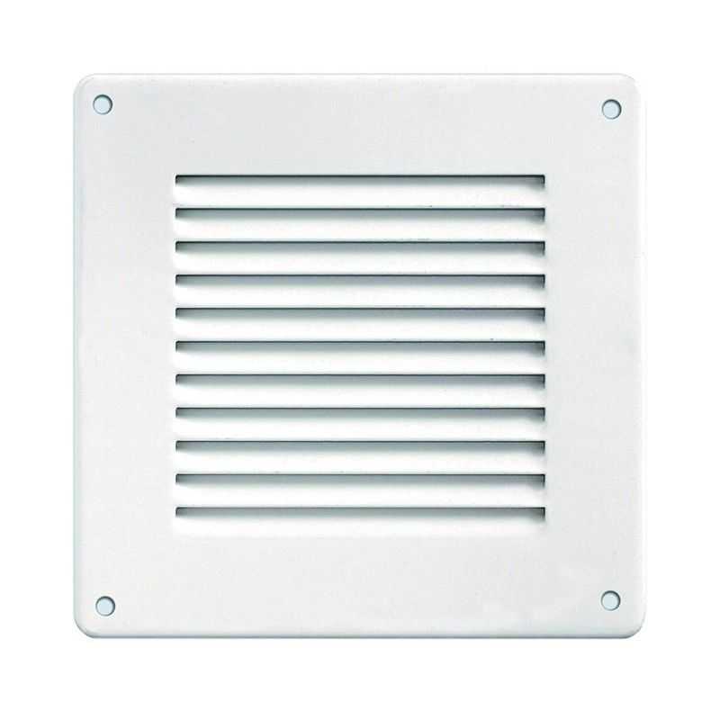 Griglia ventilazione in lamiera 140x140 bianco