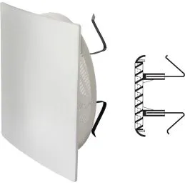 Round ventilation grille in plastic QUTUR 125B
