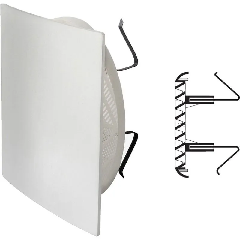 Round ventilation grille in plastic QUTUR 125B
