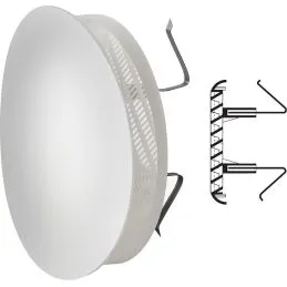 Griglia ventilazione tonda in plastica FUTUR 125B
